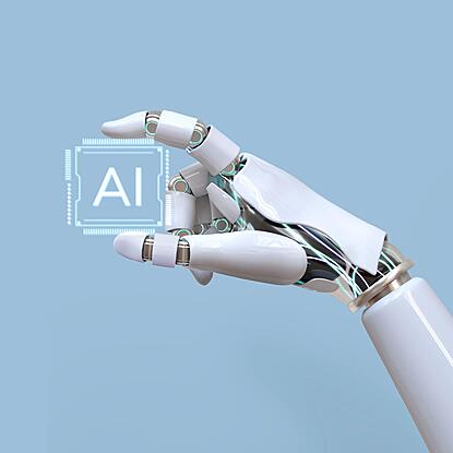 Beyond Traditional AI illustrated with advanced machine learning and futuristic technology visuals.